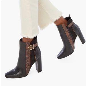 Linette color block bootie